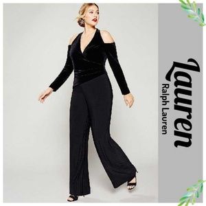ralph lauren velvet jumpsuit